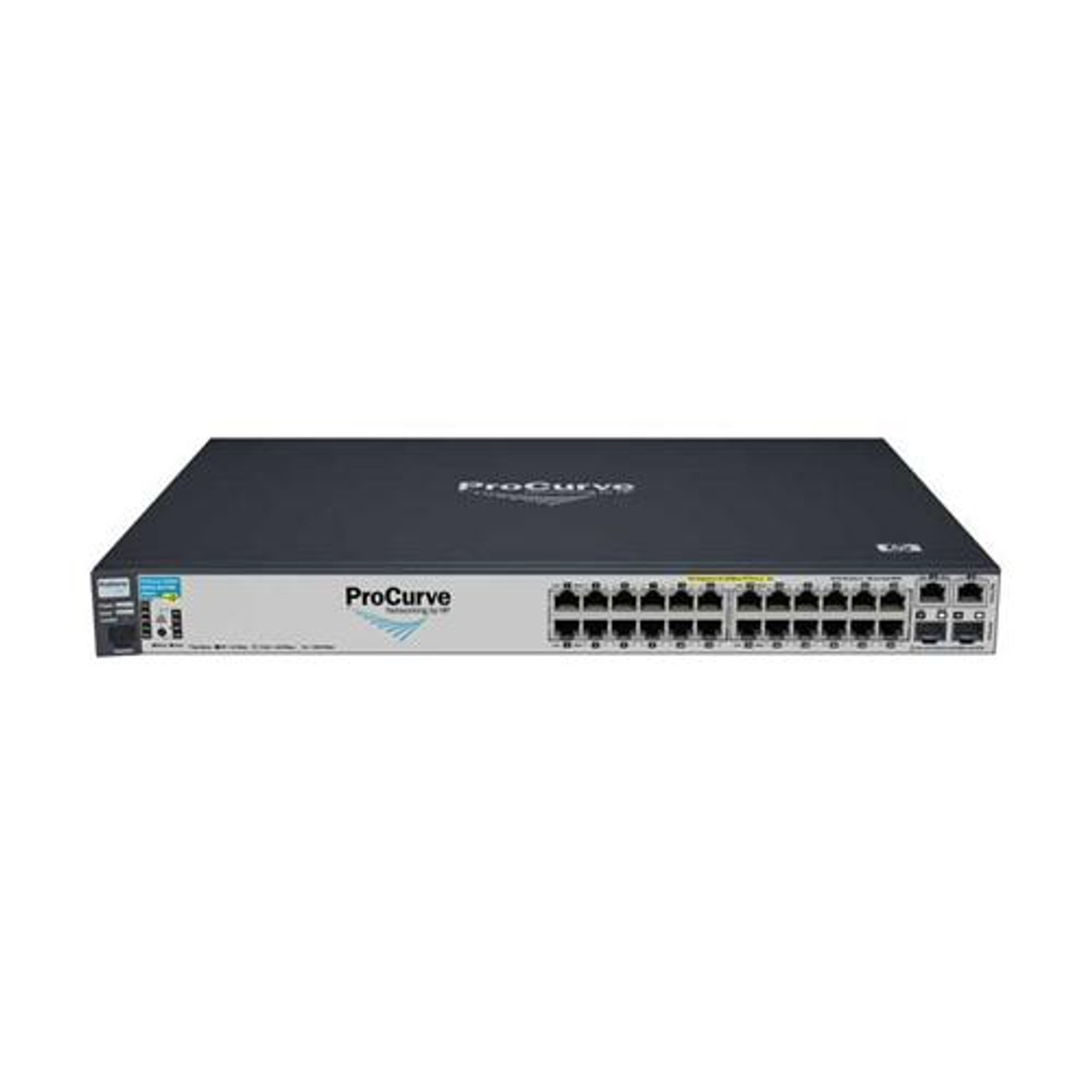 J9086AACD HP ProCurve 2610-24PWR 24-Ports 10/100Base-TX RJ-45 PoE Auto-sensing Manageable Layer3 Rack-mountable 1U Ethernet Switch with 2x SFP (mini-GBIC)