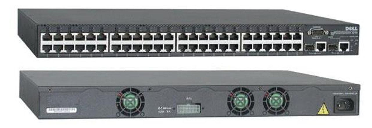 3N358 Dell PowerConnect 3248 48-Ports 10/100 Fast Ethernet Managed Switch (Refurbished)