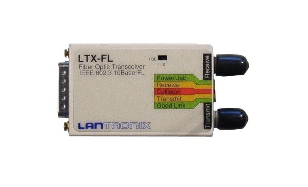 LTX-FL Lantronix 10Mbps 10Base-FL Fiber Optic ST Connector AUI Transceiver Module