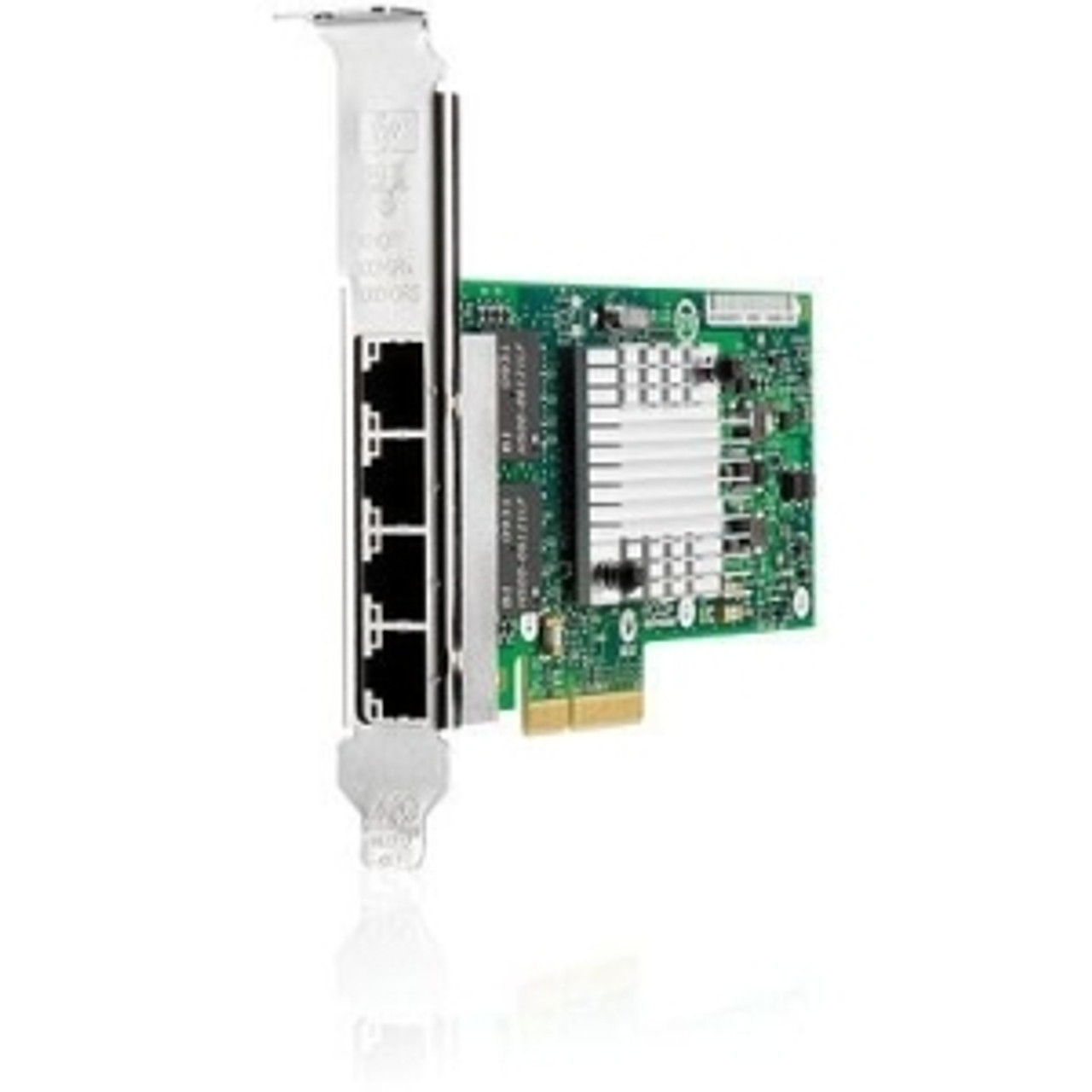 593722-B21#0D1 HP Quad-Ports RJ-45 1Gbps 10Base-T/100Base-TX/1000Base-T Gigabit Ethernet PCI Express 2.0 x4 Server Network Adapter