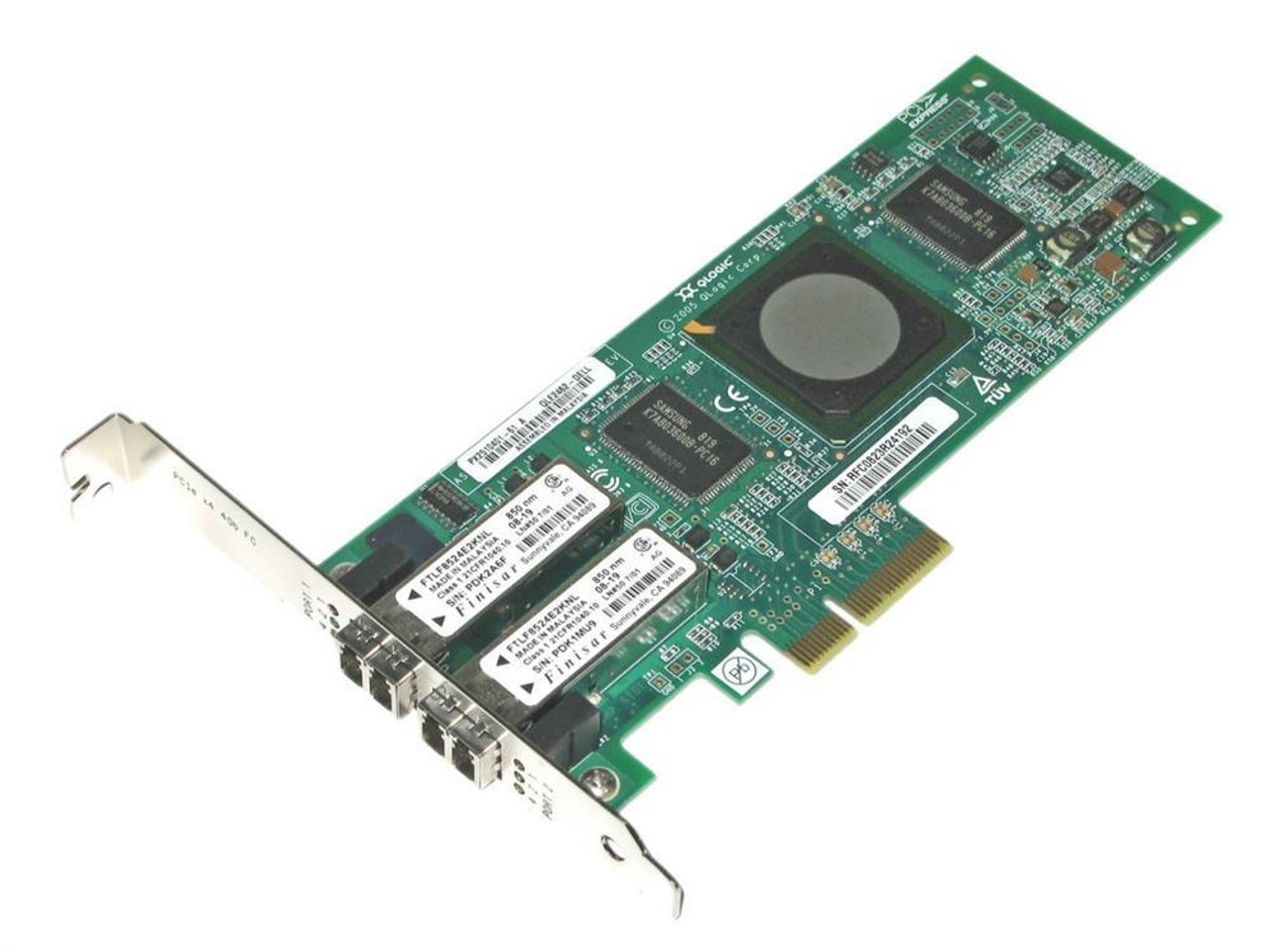 QLE2462-06-FP HP Dual -Ports LC 4Gbps Fiber Channel PCI Express Host Bus Network Adapter