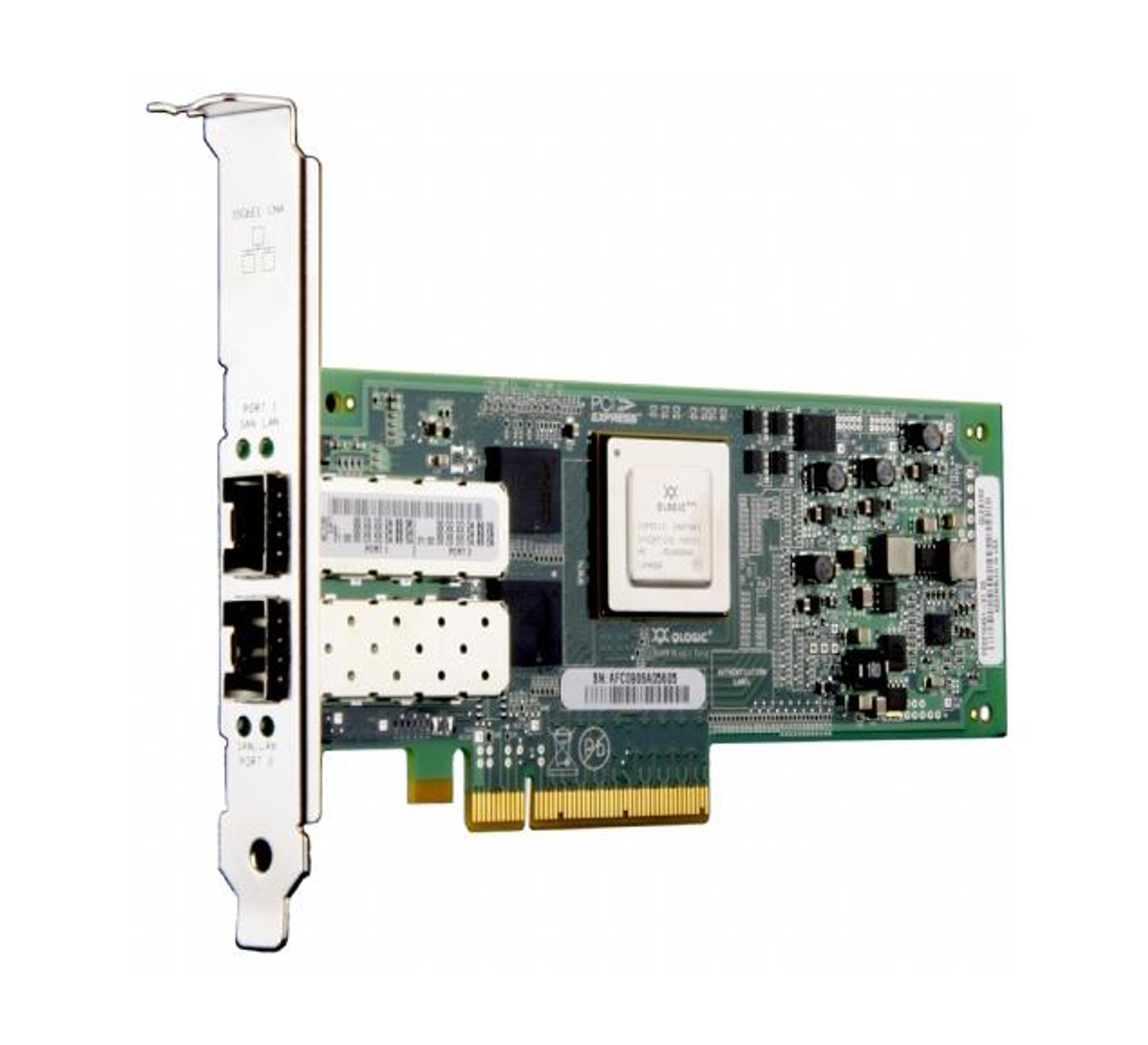 QLE8152-SR-A-NAP NetApp Dual-Ports 10Gbps Gigabit Ethernet PCI Express 2.0 x8 Host Bus Network Adapter for HP Compatible