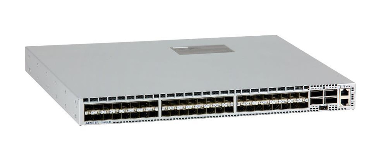 DCS-7050S-64-R-DC Arista Networks 7050 48x 10GbE (SFP+) and 4x QSFP+ Switch (Refurbished)