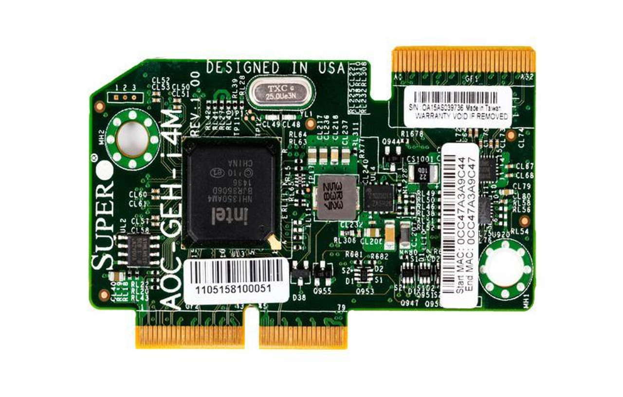 AOC-GEH-I4M SuperMicro Add On Card Nic For MBi-6128r-t2 For B1d