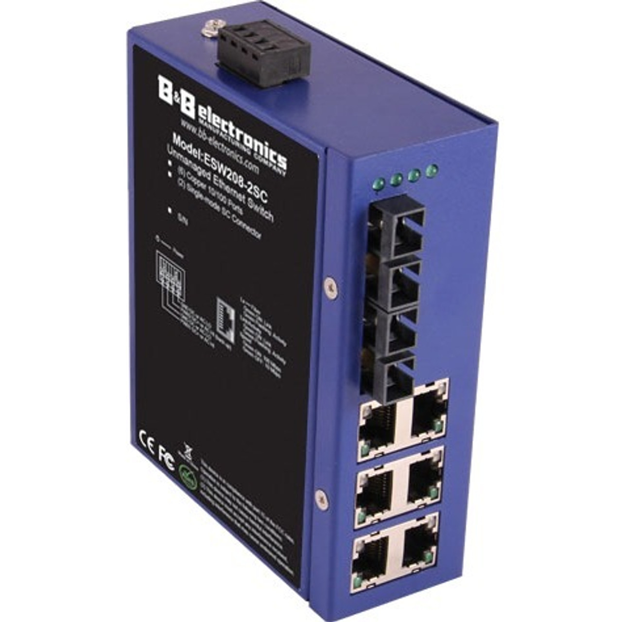 ESW208-2SC-T Advantech Ethernet Switch 6 x Fast Ethernet Network, 2 x Fast Ethernet Network Twisted Pair, Optical Fiber 2 Layer Supported DIN Rail Mountable,