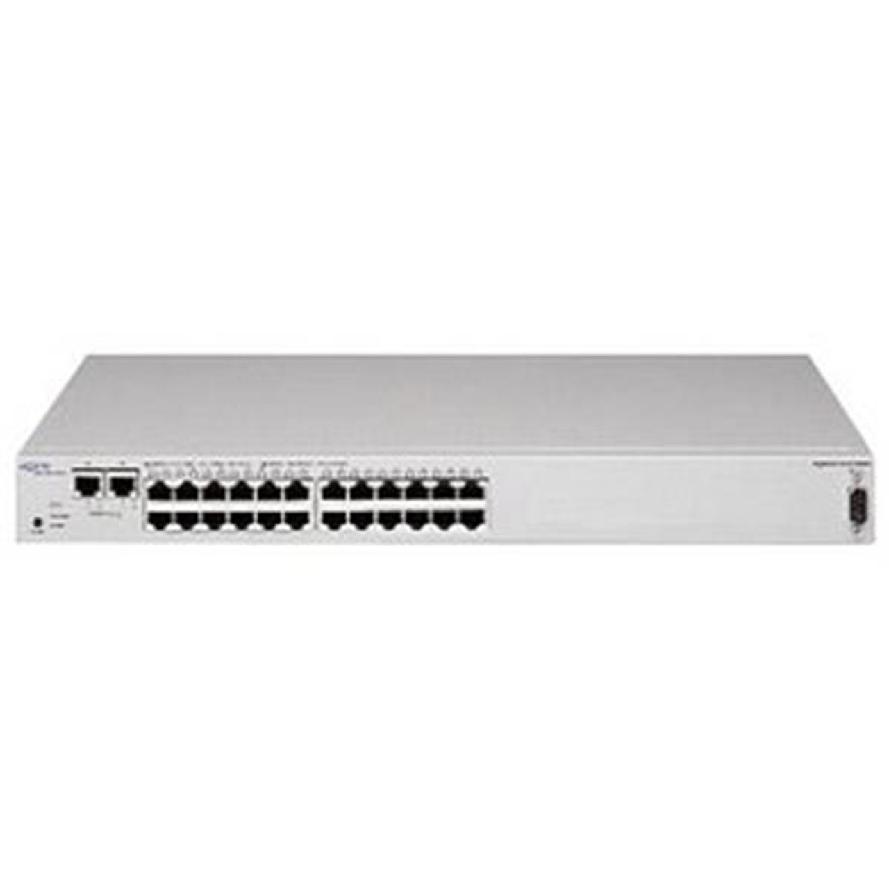 AL2012E46 Nortel BayStack 325-24G 24x 10/100Base-TX ports RJ-45 plus 2x 10/100/1000Base-TX uplink ports Fast Ethernet Switch (Refurbished)