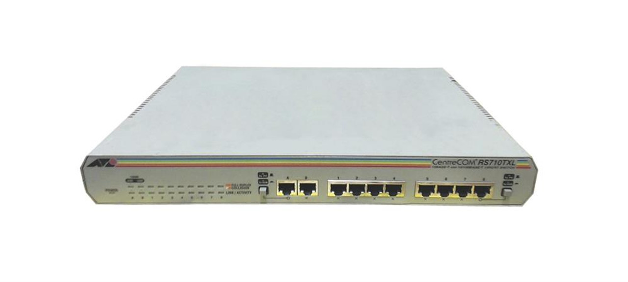 AT-RS710TXL Allied Telesis 10-Ports Fast Ethernet Switch (Refurbished)