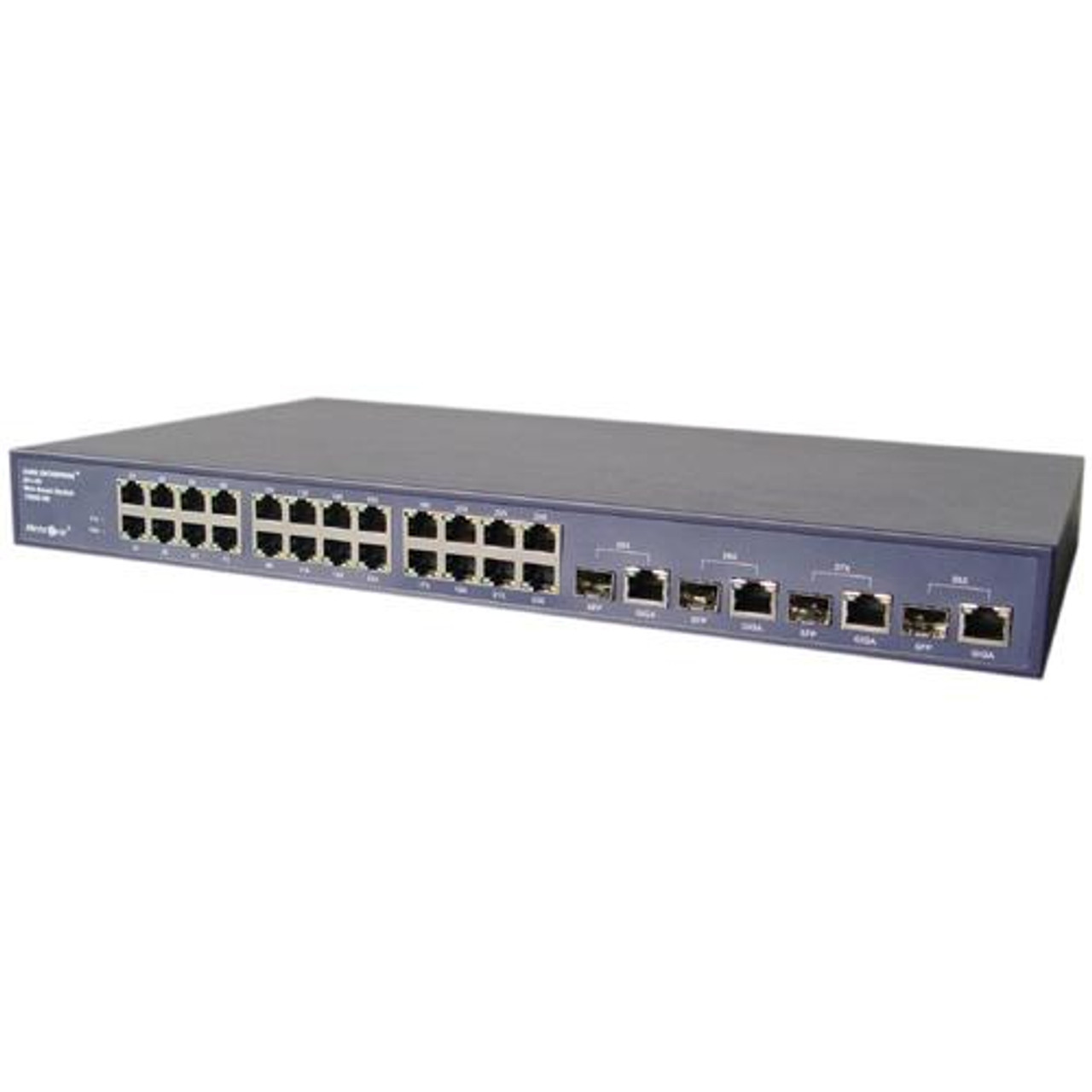 ESW-8228 EnGenius ESW-8228 Managed Ethernet Switch 2 x SFP (mini-GBIC) Shared 4 x 10/100/1000Base-T LAN, 24 x 10/100Base-TX LAN (Refurbished)