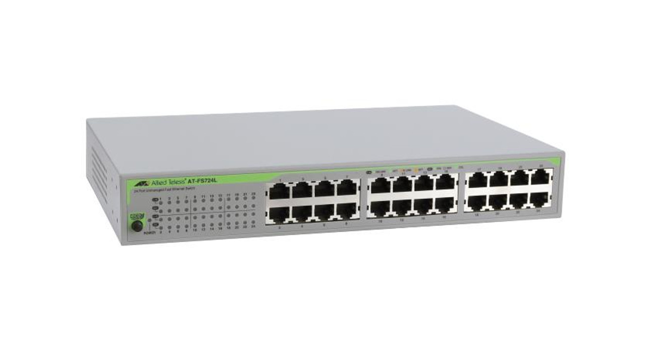 AT-FS724L-30 Allied Telesis 24 Port 10/100TX Unmanaged Layer 2 Switch (Refurbished)