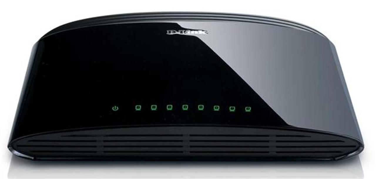 DES-1008E D-Link 8-Ports x 10/100Base-TX Fast Ethernet Network Switch (Refurbished)