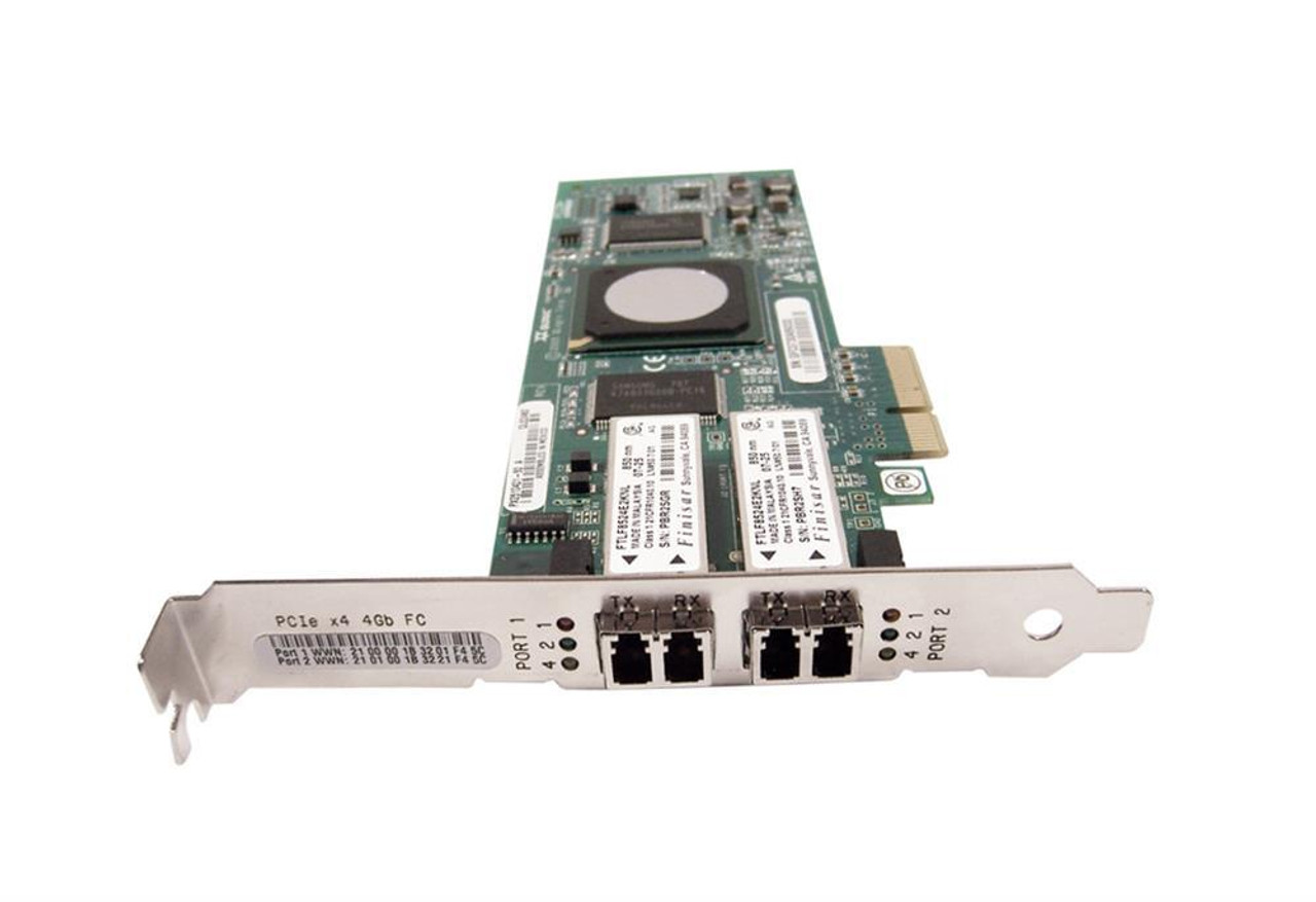 QLE2462X HP Dual -Ports LC 4Gbps Fiber Channel PCI Express x4 Host Bus Network Adapter