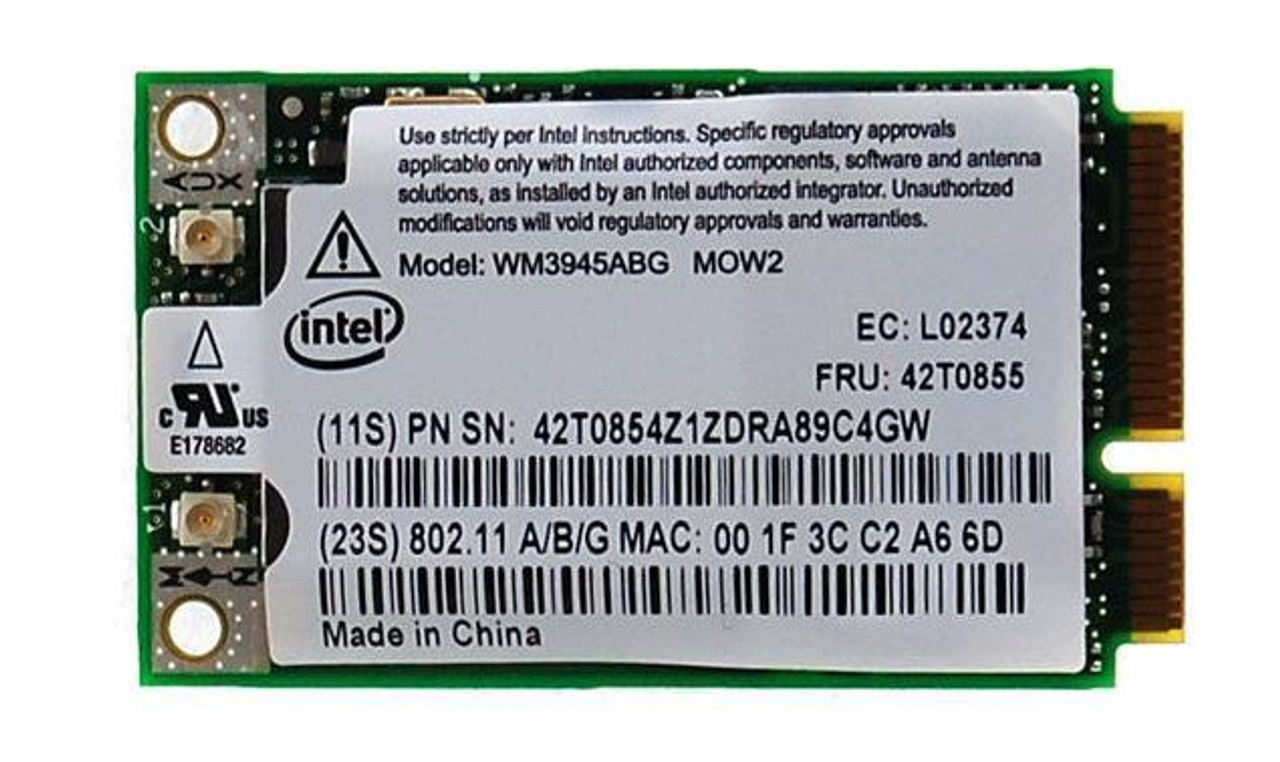 IN15PRO3945 Intel PRO Wireless Mini PCI Express Wi-Fi Card