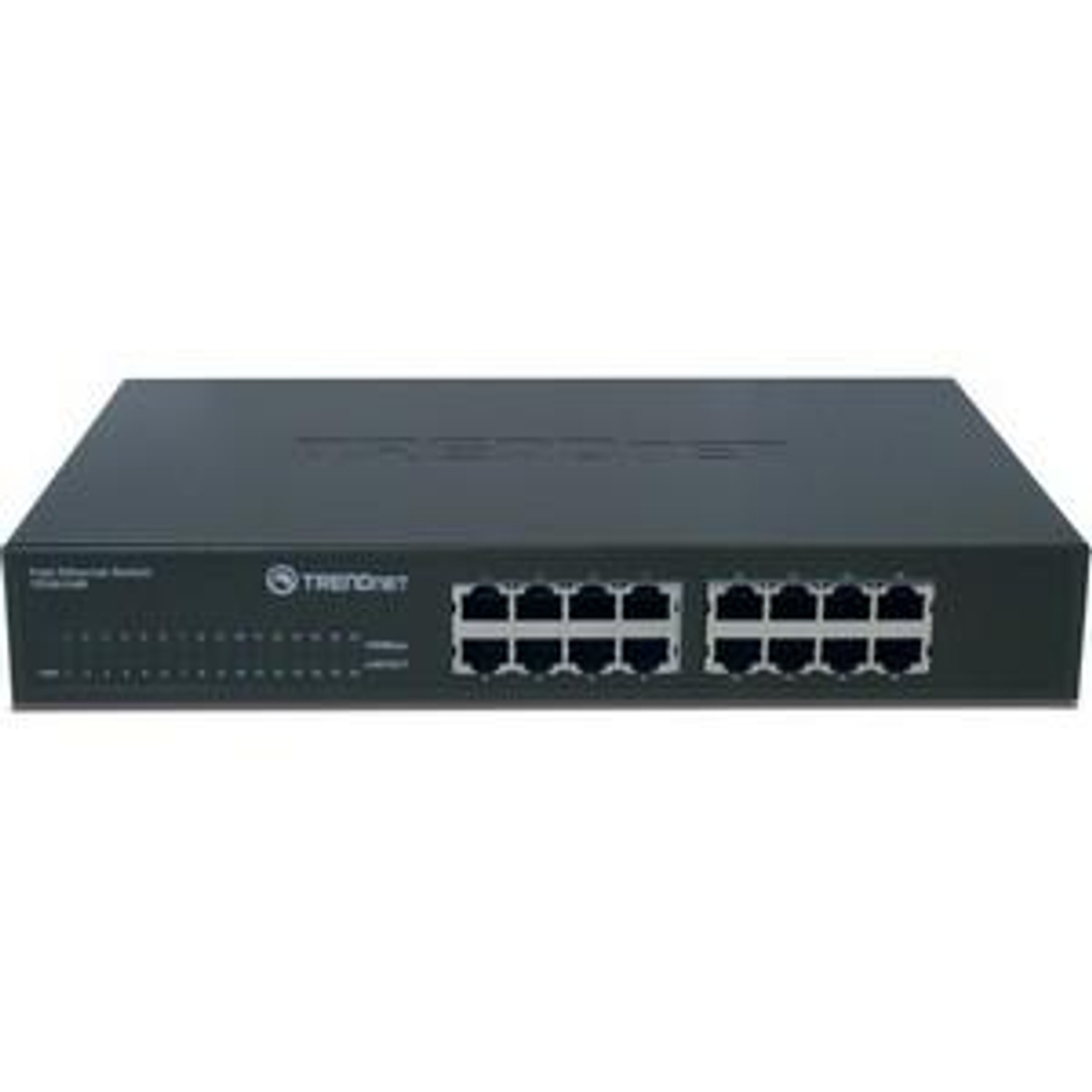 TE100-S16R TRENDnet TE100-S16R 16-Ports Fast Ethernet Compact Switch 16 x 10/100Base-TX LAN (Refurbished)