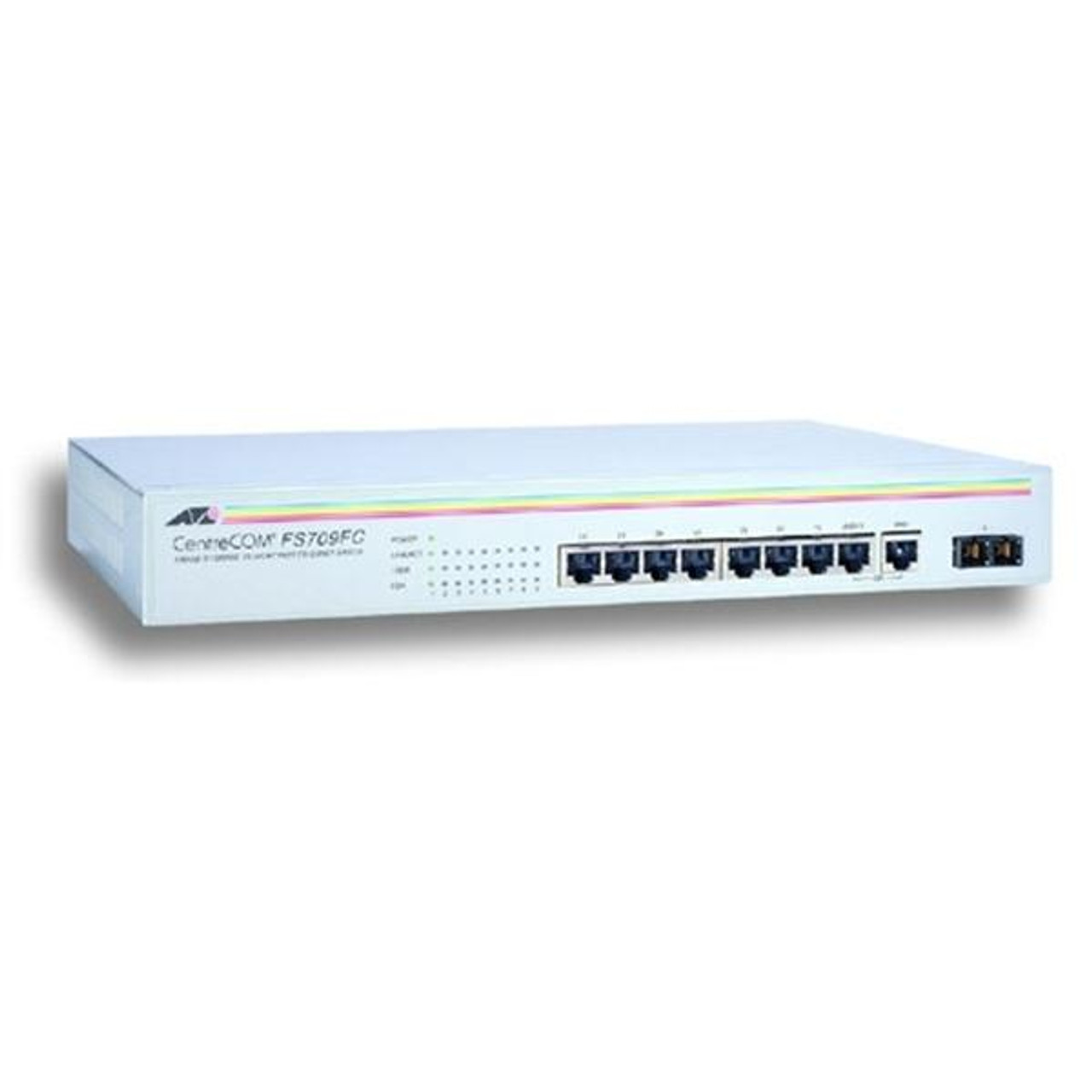 Allied Telesyn AT-FS709FC 8-Port 10/100TX Unmanaged Switch with