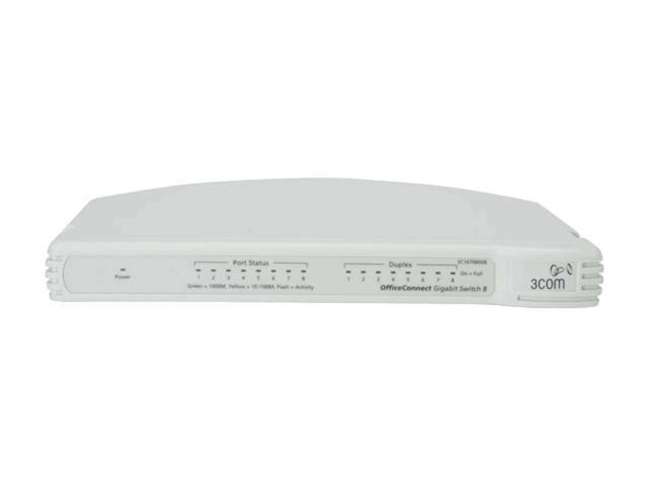 3C1670800B 3Com OfficeConnect Gigabit Switch 8port 10/100/1000 (Refurbished)