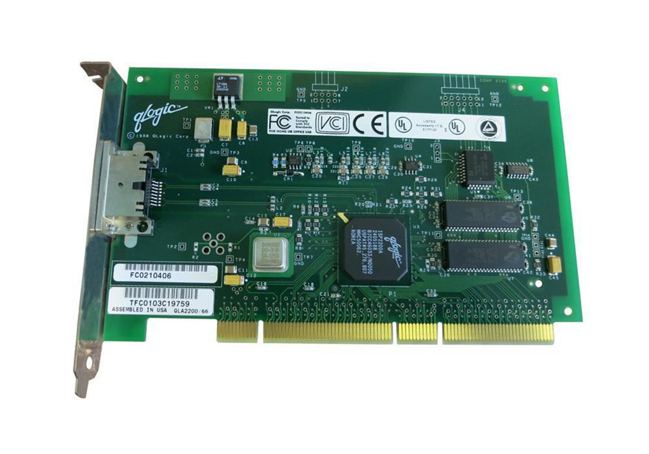 FC0210406-14A Qlogic Single-Port 1Gbps 64-Bit Fibre Channel Host Bus Network Adapter