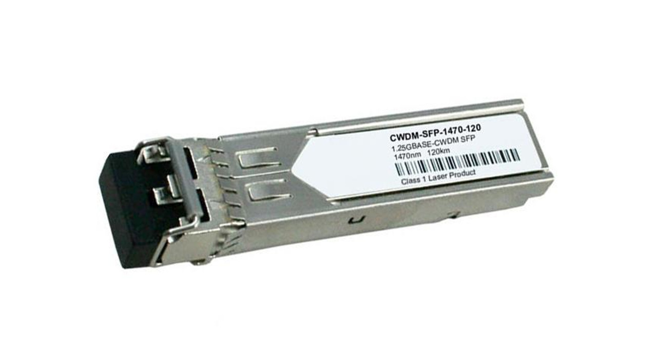 CWDM-SFP-1470-120 Cisco 1Gbps 1000Base-CWDM Single-mode Fiber 120km 1470nm Duplex LC Connector SFP Transceiver Module