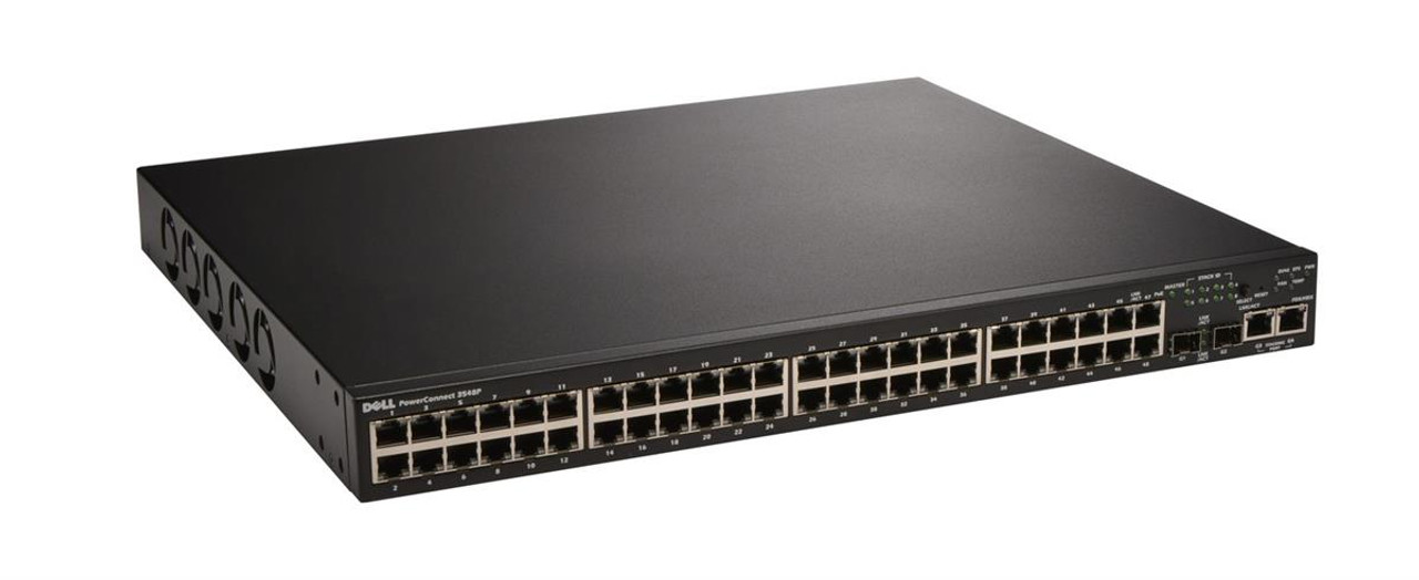 210-19771 Dell PowerConnect 3548P 48-Ports x 10/100 + 2x shared SFP + 2x 10/100/1000 Fast Ethernet Poe Switch (Refurbished)