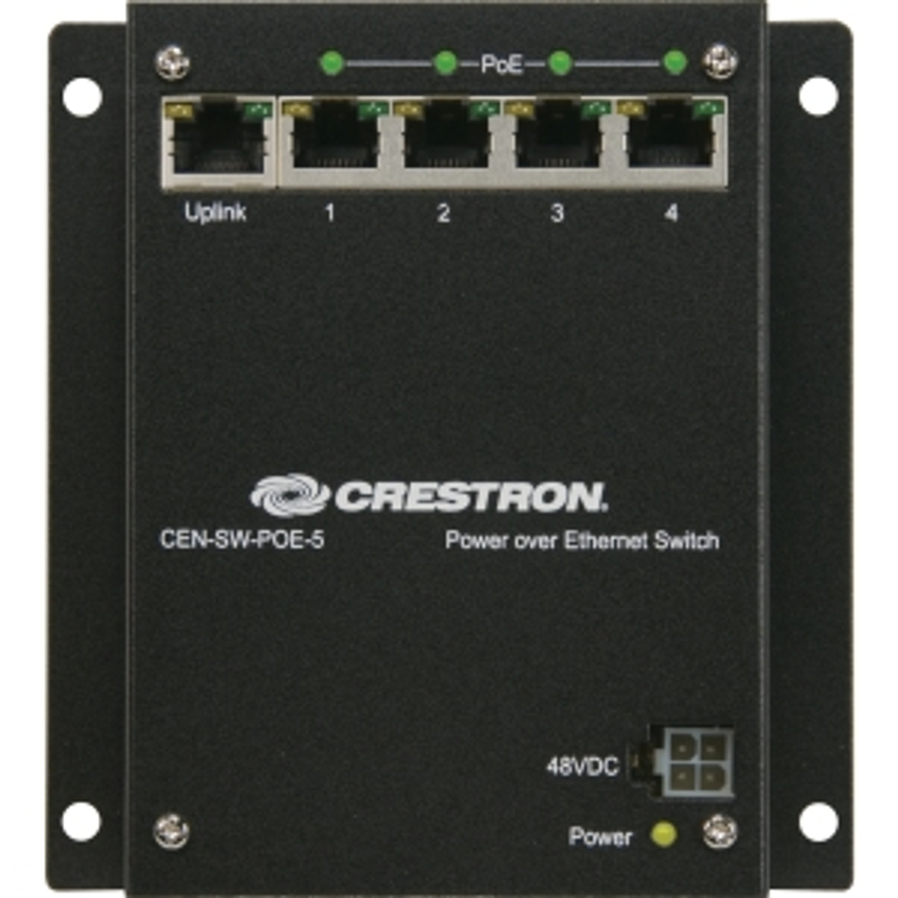 CEN-SW-POE-5 Crestron CEN-SW-POE-5 Ethernet Switch 4-Ports 4 x POE 10/100Base-TX PoE Ports (Refurbished)