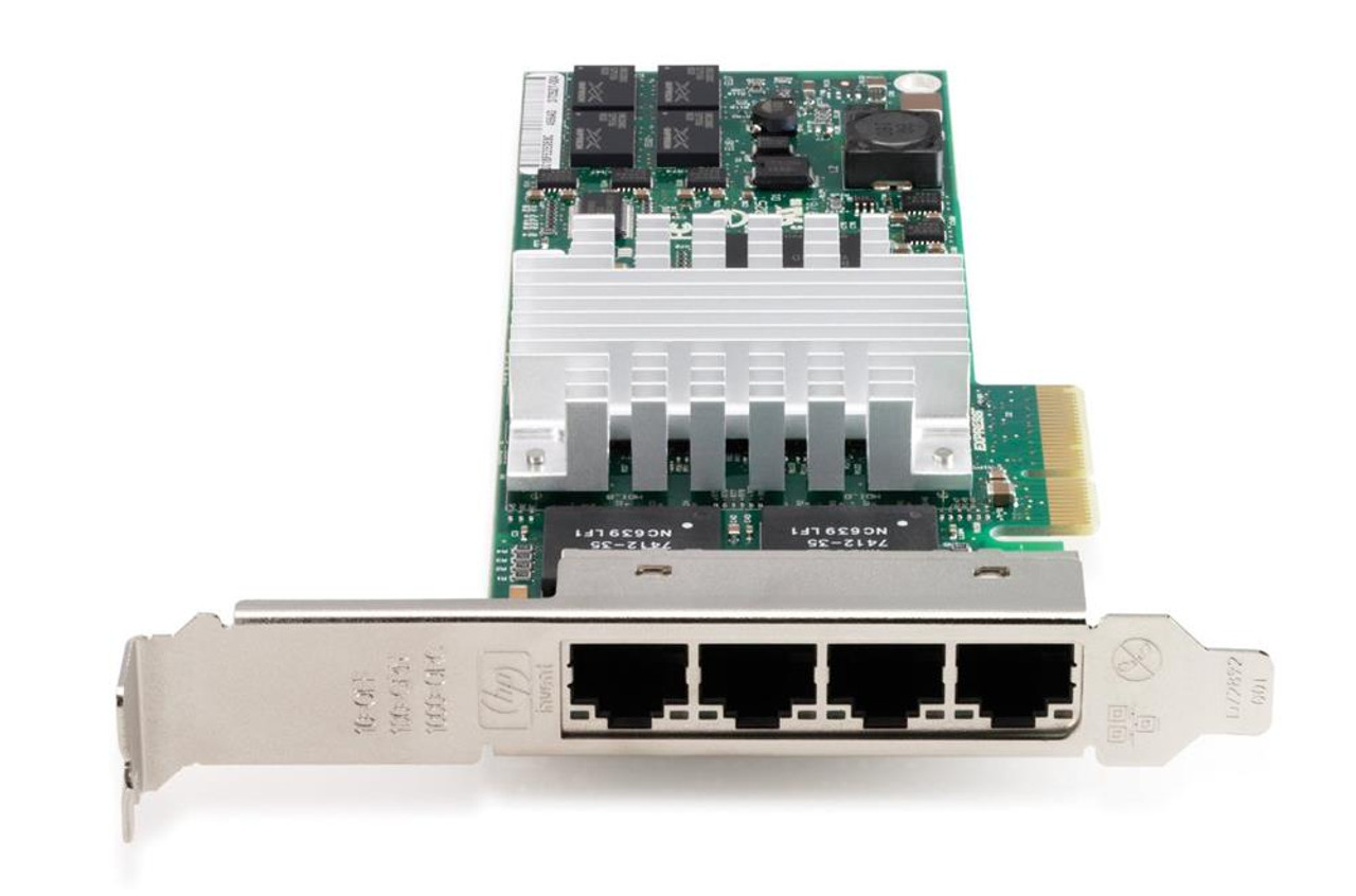 435508-B21-L HP NC364T Quad-Ports RJ-45 1Gbps 10Base-T/100Base-TX/1000Base-T Gigabit Ethernet PCI Express x4 Mezzanine Network Adapter