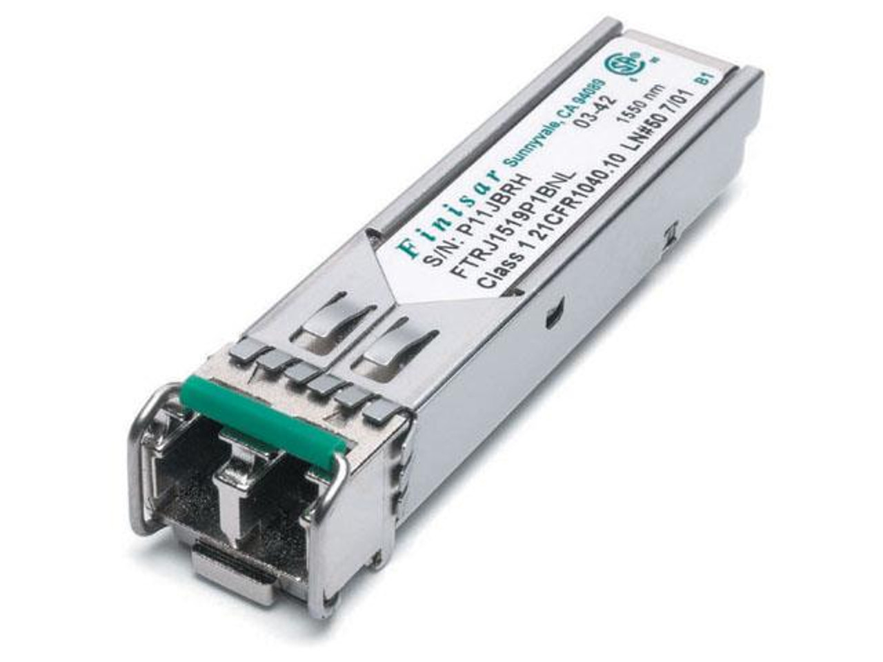 FTRJ1519P1BNL Finisar 2Gbps 1000Base-ZX Single-mode Fiber 80km 1550nm Duplex LC Connector SFP Transceiver Module