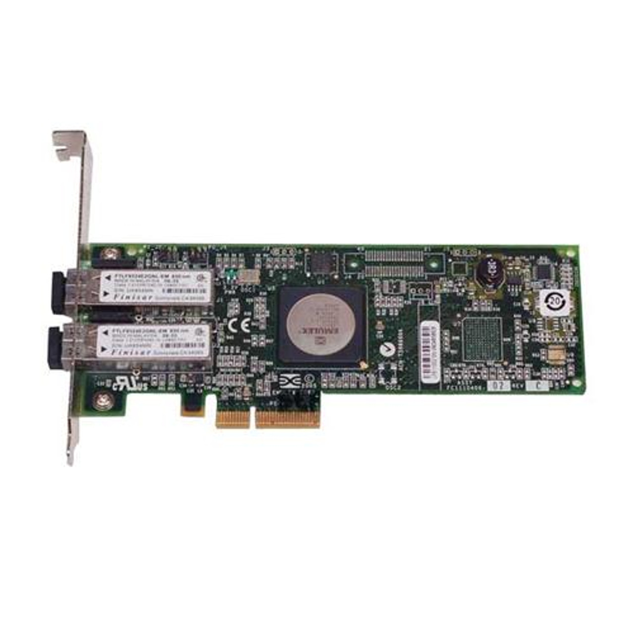 42C2071-06 IBM Dual-Ports LC 4Gbps Fibre Channel PCI Express x4 Low Profile Host Bus Network Adapter by Emulex