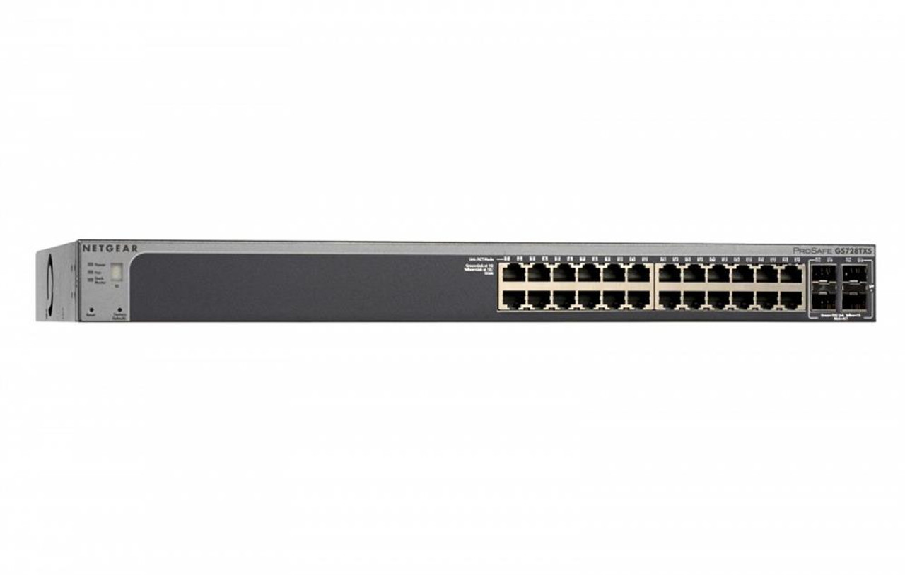 GS728TXS-100NES NetGear Prosafe 24-Ports Gbe Smart Switch 10ge 4x