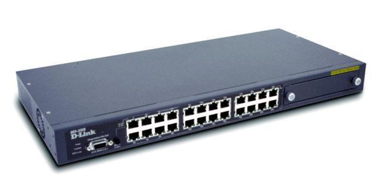 DES-3326SR D-Link 24-Ports Fast Ethernet Plus 2-Port Gigabit Layer 3 Switch (Refurbished)