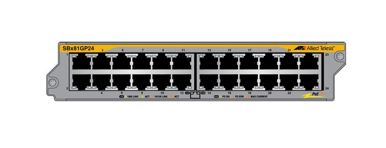 AT-SBx81GT24 Allied Telesis Switchblade 24-port 10/100/1000T Ethernet Line Card