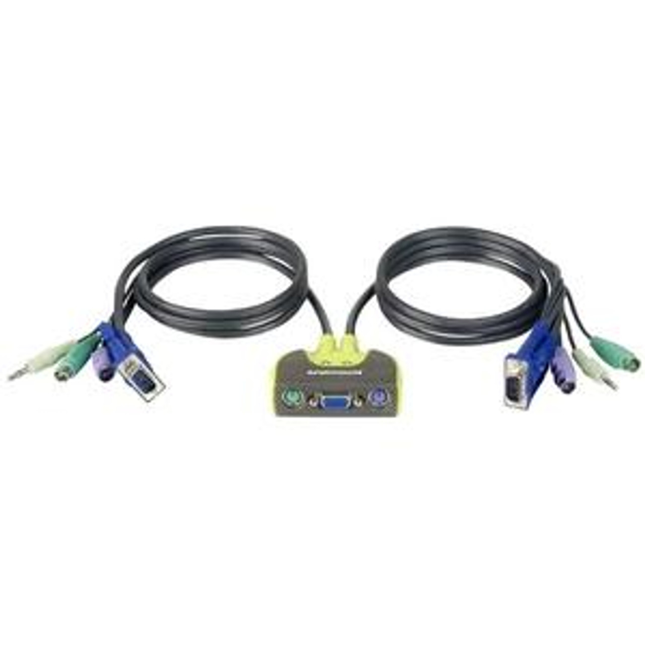 GCS612AW6 Iogear Micro Audio 2-Port Kvm Switch With Built-In Kvm Cables (Refurbished)