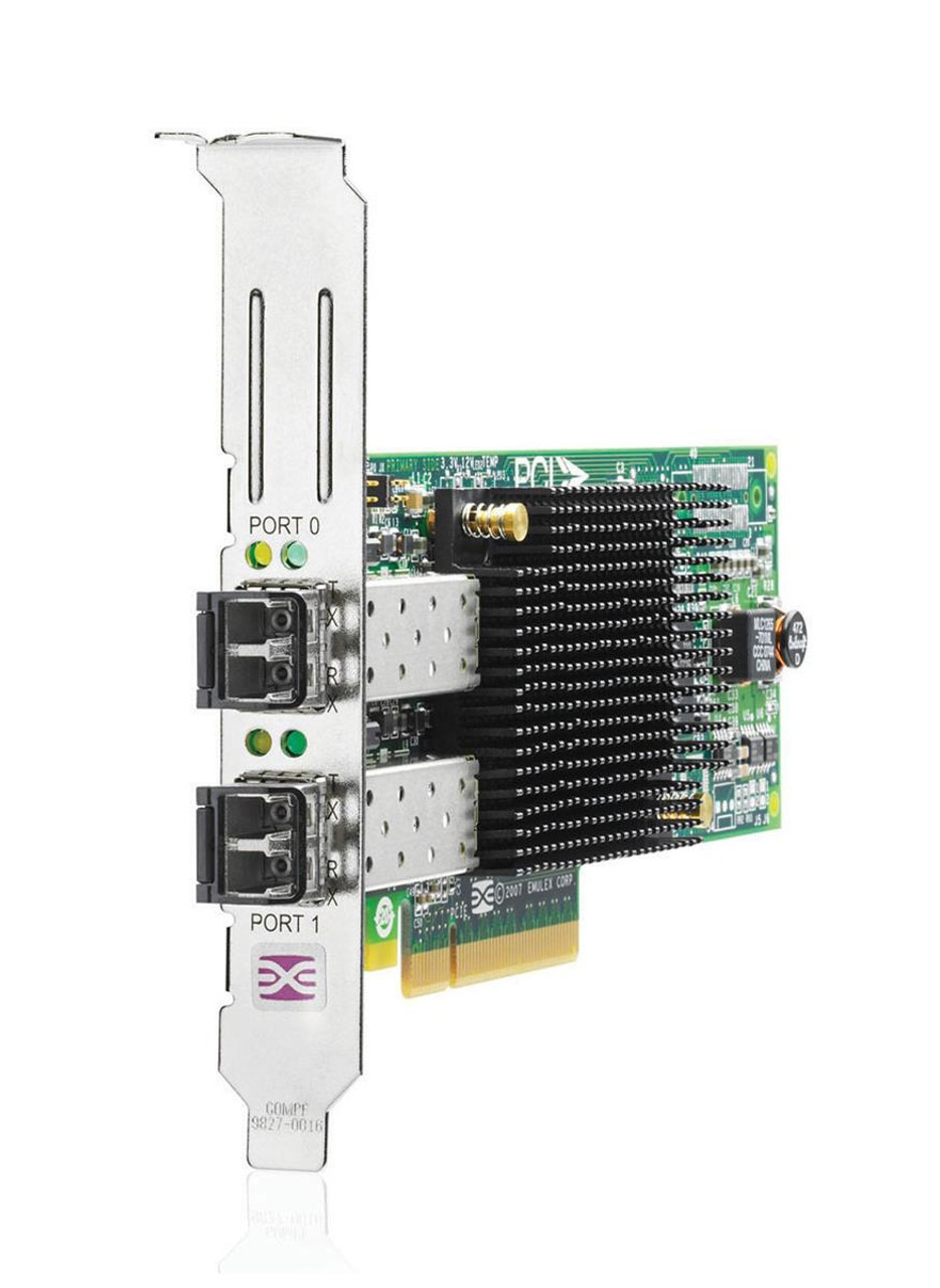 489193-001N HP StorageWorks 82E 8GB PCI-Express Dual-Port Fibre Channel (Short Wave) Host Bus Adapter