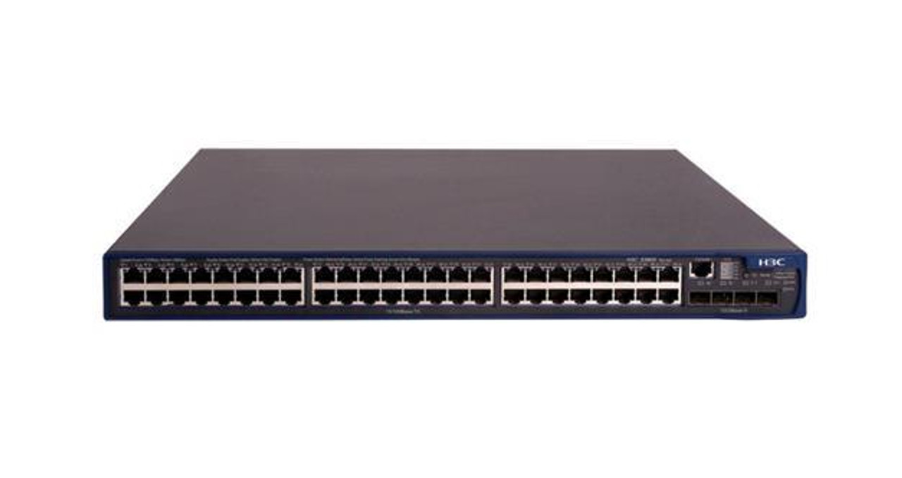 JD333AR HP 3600-48 48-Ports EI Stackable Managed Layer-3 Fast Ethernet Switch with 4 SFP (mini-GBIC) Ports (Refurbished)