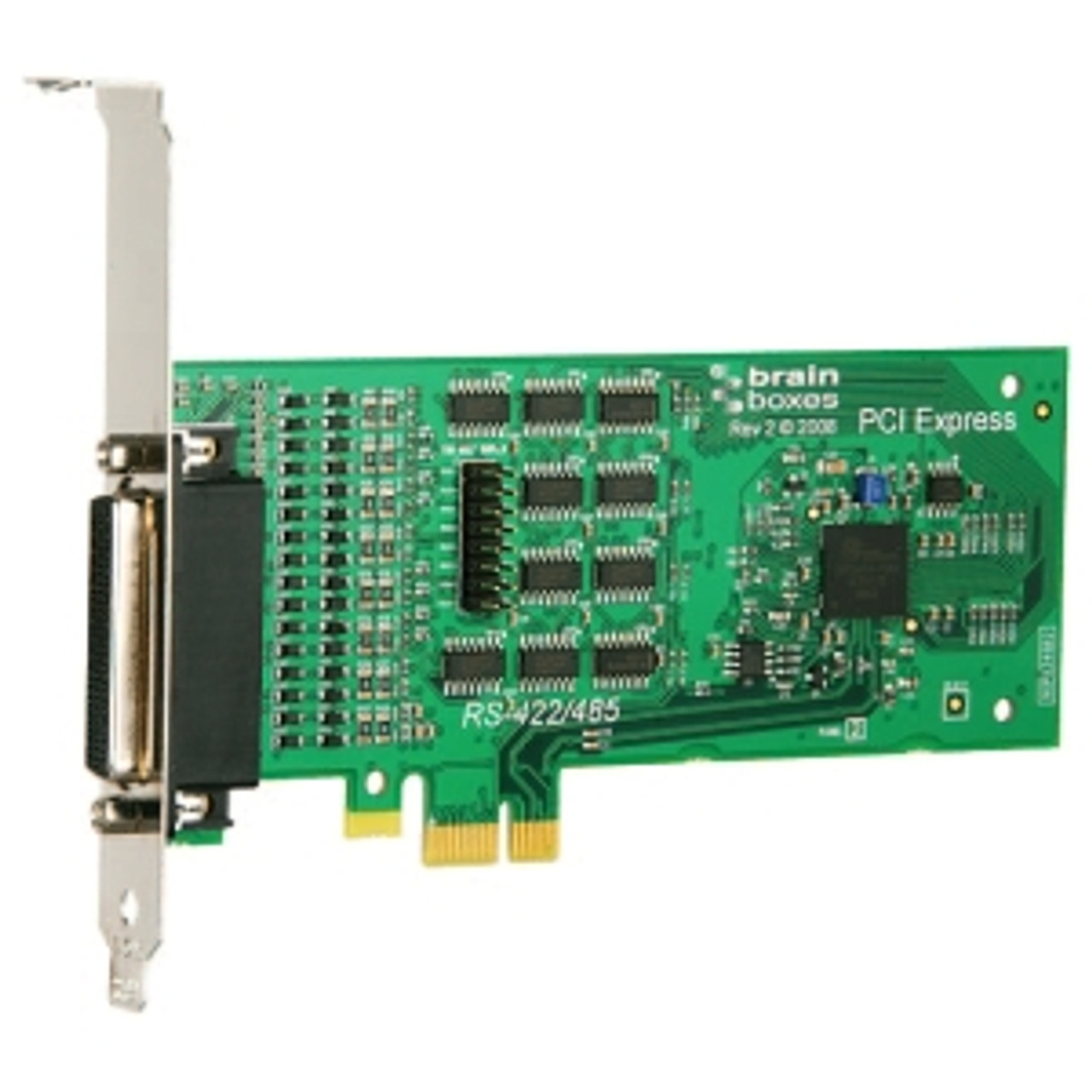 PX-346 Brainboxes 4 Port RS422/485 PCI Express Serial Card PCI Express x1 4 x DB-9 Male RS-422/485 Serial Plug-in Card