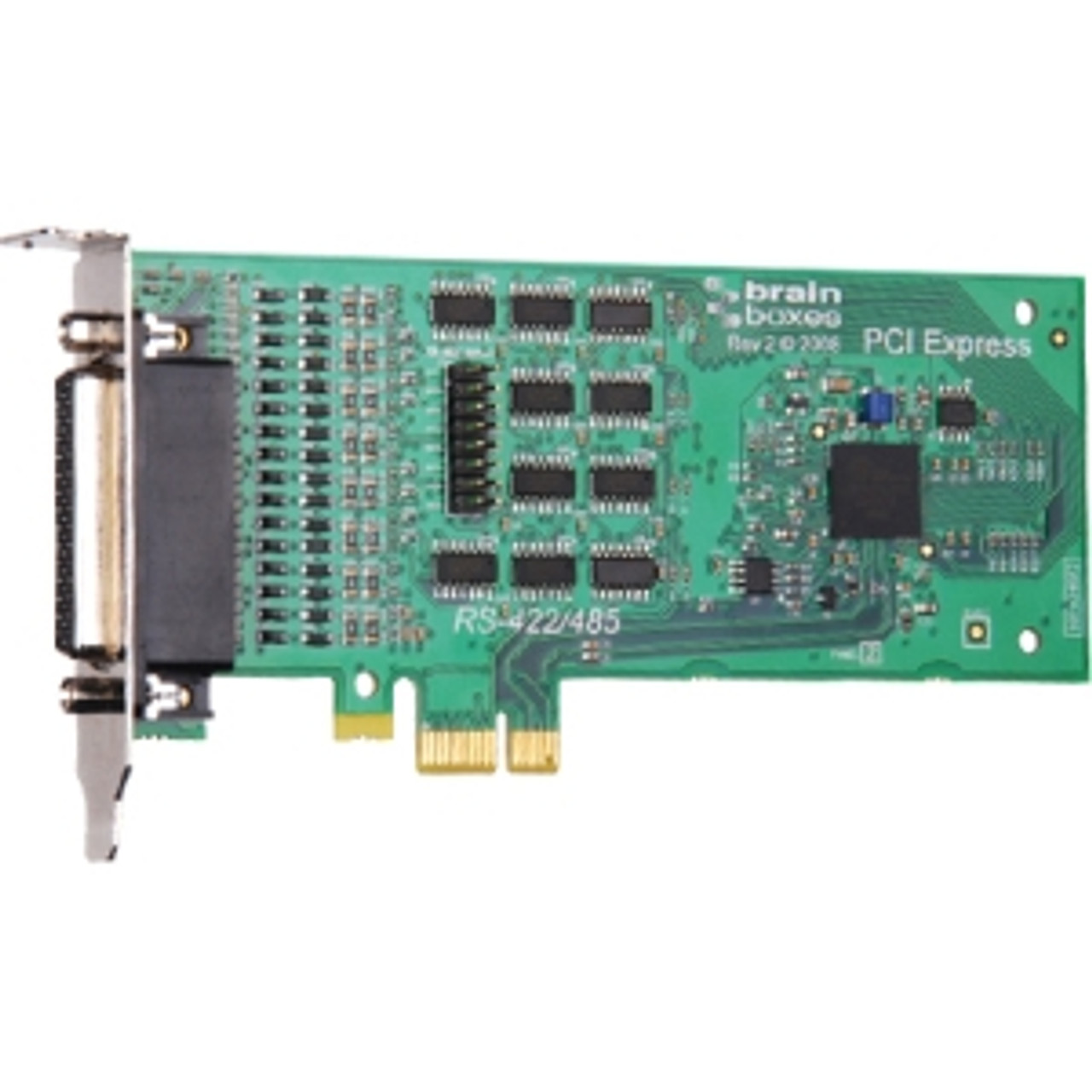 PX-335 Brainboxes 4-port Serial Adapter PCI Express x1 4 x DB-9 Male RS-422/485 Serial Via Cable Plug-in Card