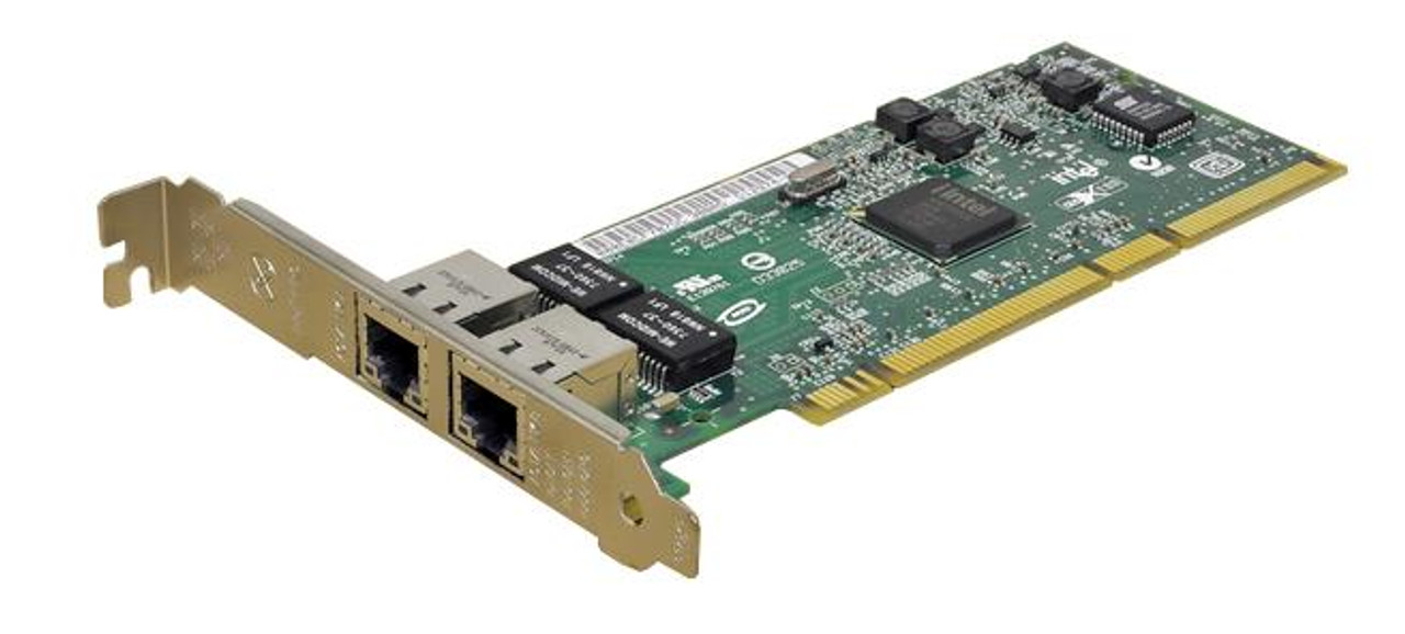 73P5101-01 IBM PRO/1000 GT Dual-Ports RJ-45 1Gbps 10Base-T/100Base-TX/1000Base-T Ethernet PCI-X Server Network Adapter by Intel for xSeries 366