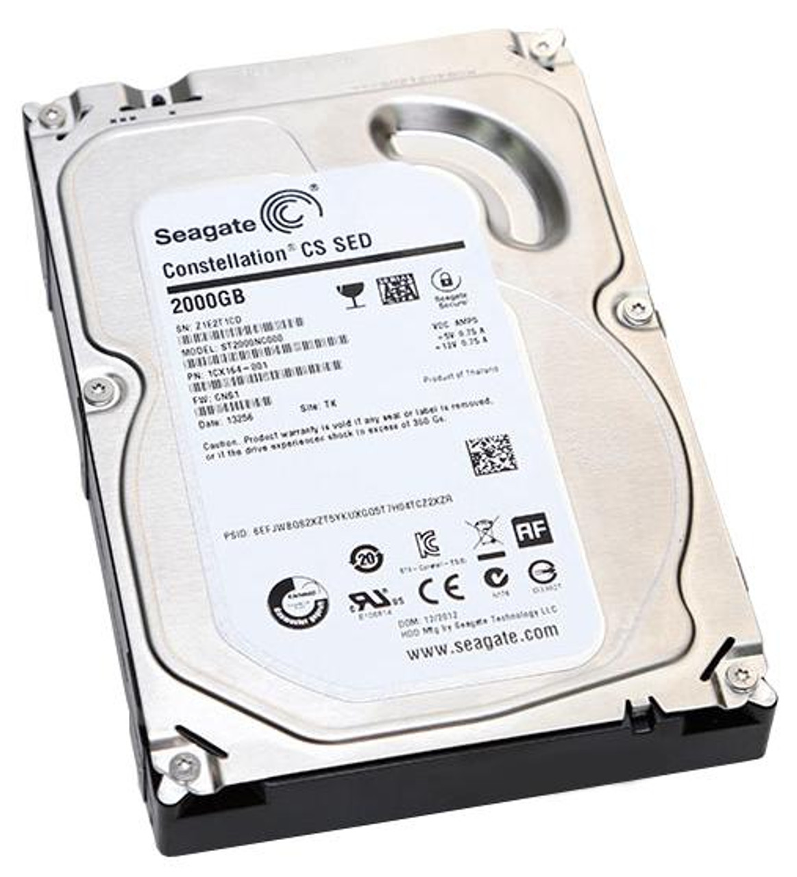 ST2000NC000 Seagate Constellation CS 2TB 7200RPM SATA 6Gbps 64MB Cache 3.5-inch Internal Hard Drive