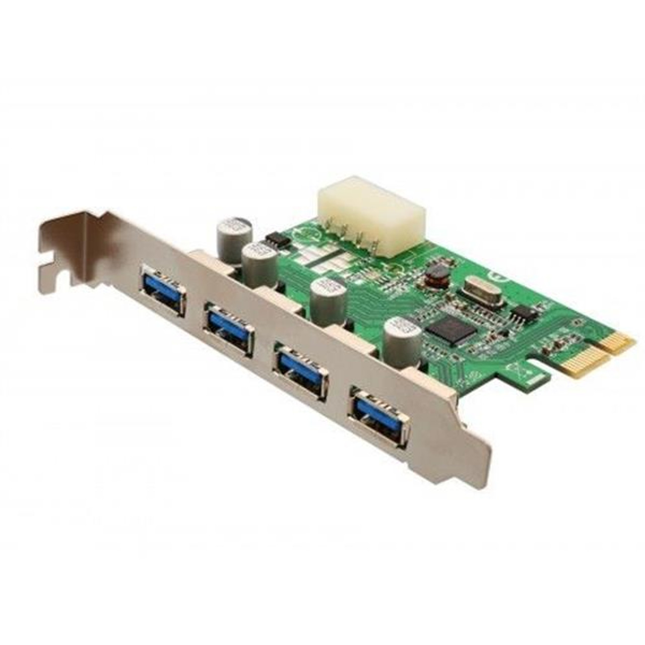 SD-PEX20133 SYBA Multimedia USB 3.0 4-port PCI-e Controller Card PCI Express 2.0 x1 Plug-in Card 4 USB Port(s)