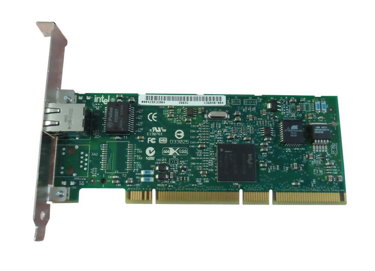 C48544-001 Intel PRO/1000 MT Single-Port RJ-45 1Gbps 10Base-T/100Base-TX/1000Base-T Gigabit Ethernet PCI-X Server Network Adapter