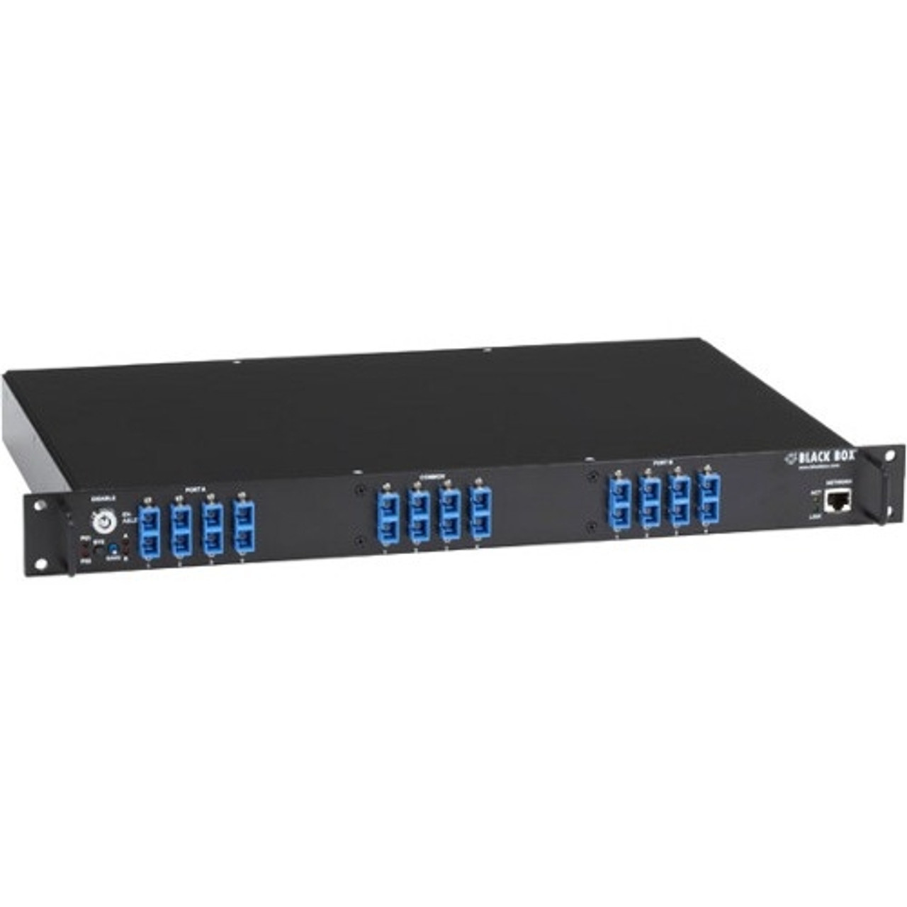 NBSF08A Black Box Pro Switching System Network Backup Switch 1U Fiber Multimode SC 8-Ports (Refurbished)