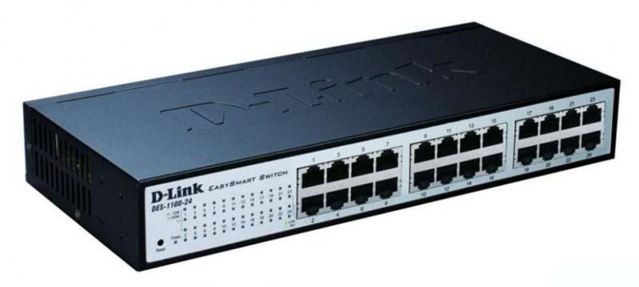 DES-1100-24 D-Link 24-Ports EasySmart Network Ethernet Switch (Refurbished)