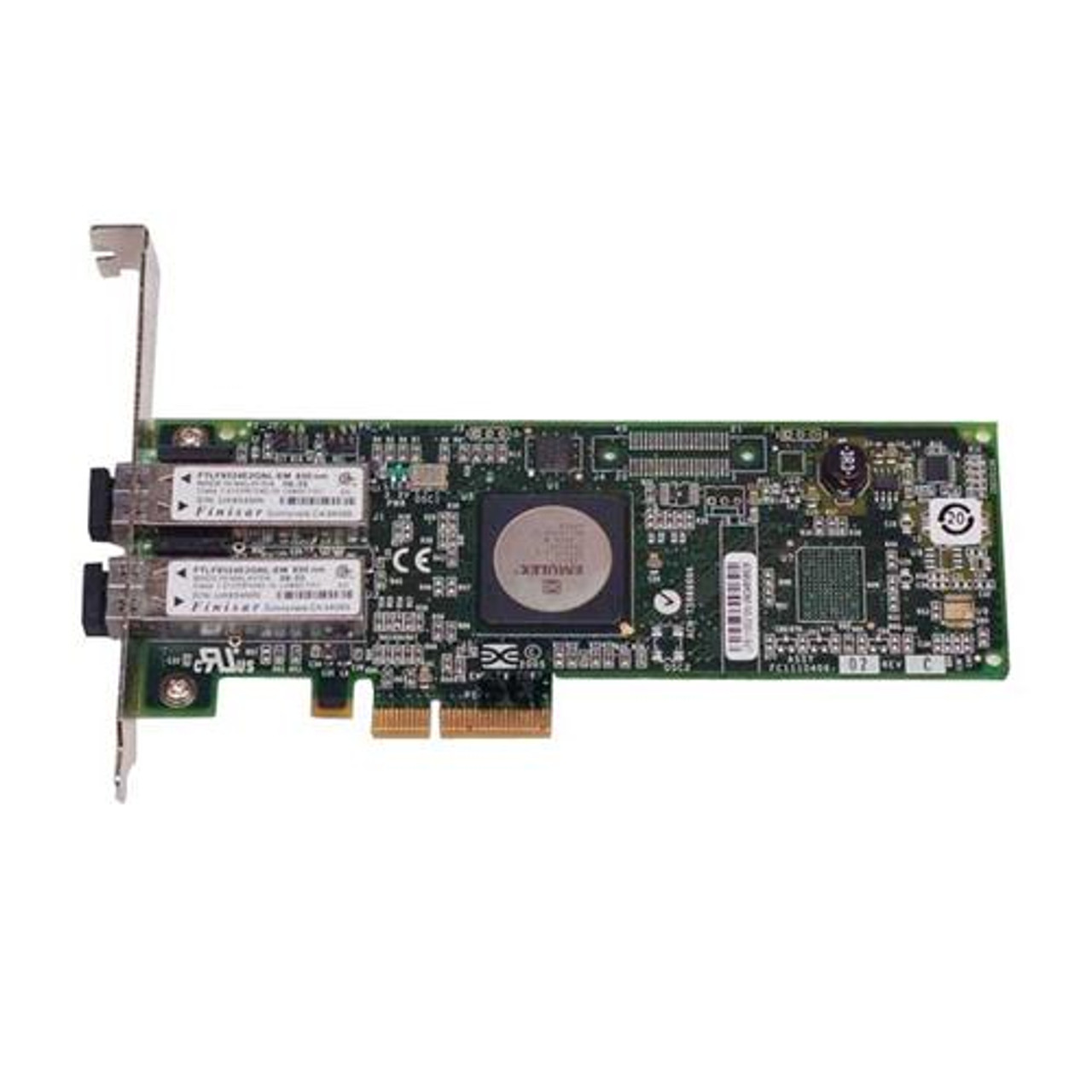 42C2071-01 IBM Dual-Ports LC 4Gbps Fibre Channel PCI Express x4 Low Profile Host Bus Network Adapter by Emulex