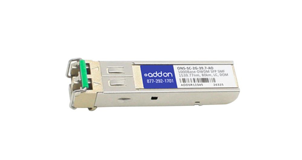 ONSSC2G397AO ADDONICS OC-48 OC-48-DWDM Single-Mode Fiber 80km 1539.77nm LC Connector SFP Transceiver Module Cisco Compatible