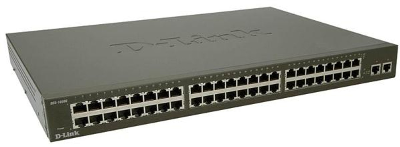 DES-1050G D-Link 48-Ports 10/100Base-T + 2-Port 10/ 100/ 1000Base-T Gigabit Ethernet-Port Switch (Refurbished)