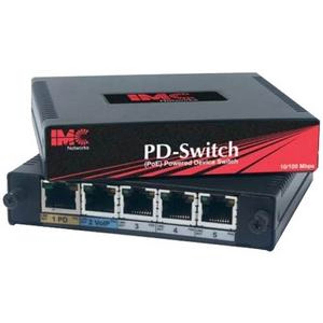 852-16443 IMC 4-Port Ethernet Switch with PoE 2 x 10/100Base-TX, 1 x 10/100Base-TX, 1 x 100Base-SX (Refurbished)