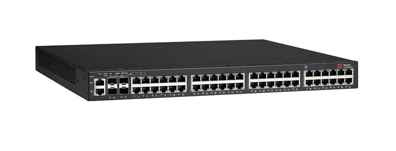 ICX6450-48 Brocade ICX 6450-48 48-Ports 1Gbps 10/100/1000Base-T Layer 3 Managed Switch with 2x 1Gbps SFP Ports (Refurbished)