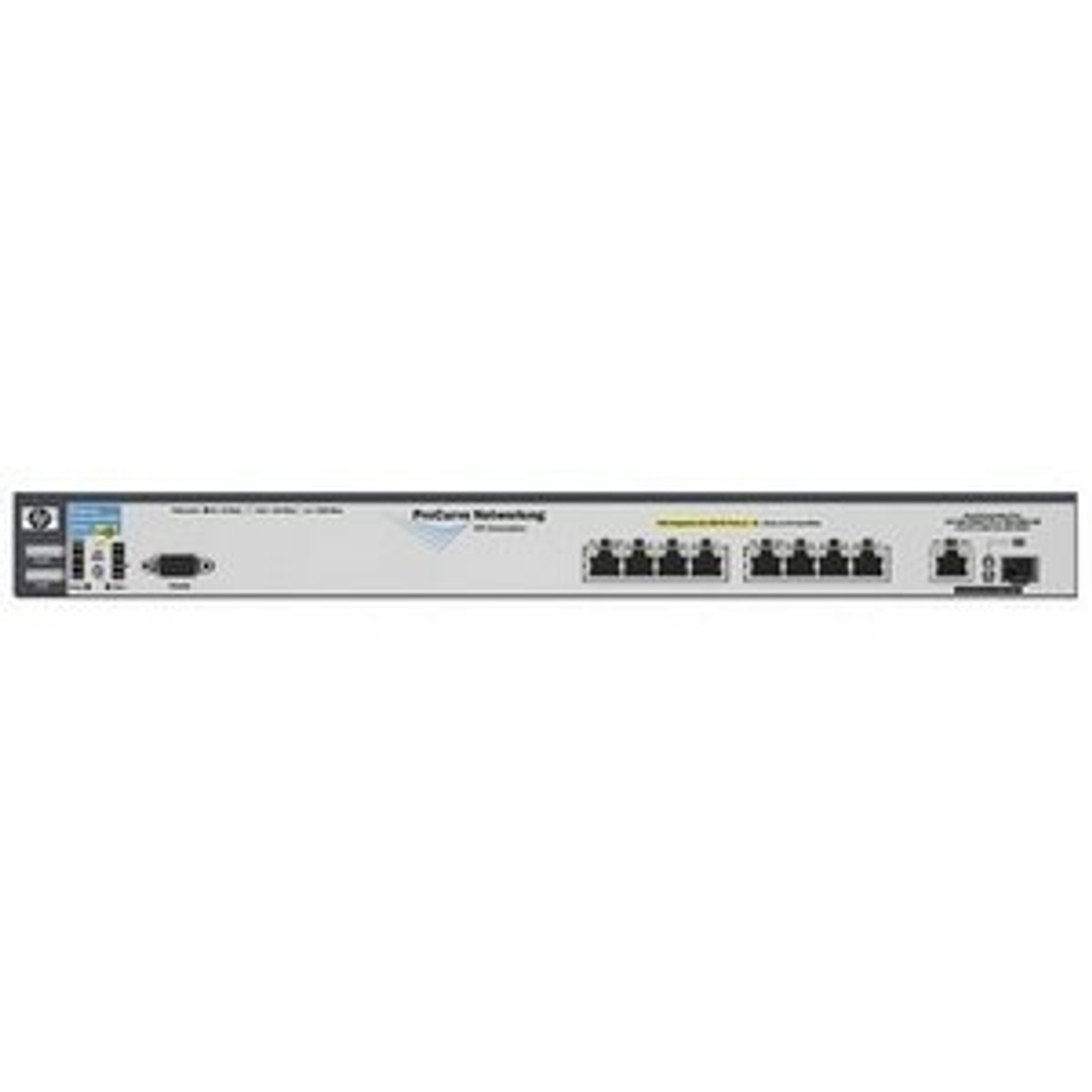 J8762#ABA HP ProCurve 2600-8-PWR 8-Ports 10/100Base-TX RJ-45 PoE Auto-sensing Manageable Layer3 Rack-mountable 1U Ethernet Switch with 1x Shared SFP Port
