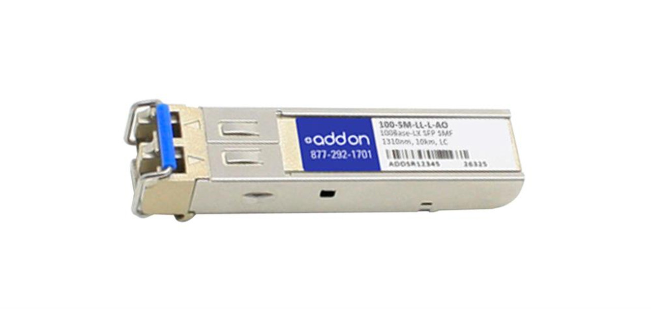 100SMLLLAO ADDONICS 100Mbps 100Base-LX Single-mode Fiber 10km Non-DOM LC Connector SFP (Mini-GBIC) Transceiver Module McData Compatible