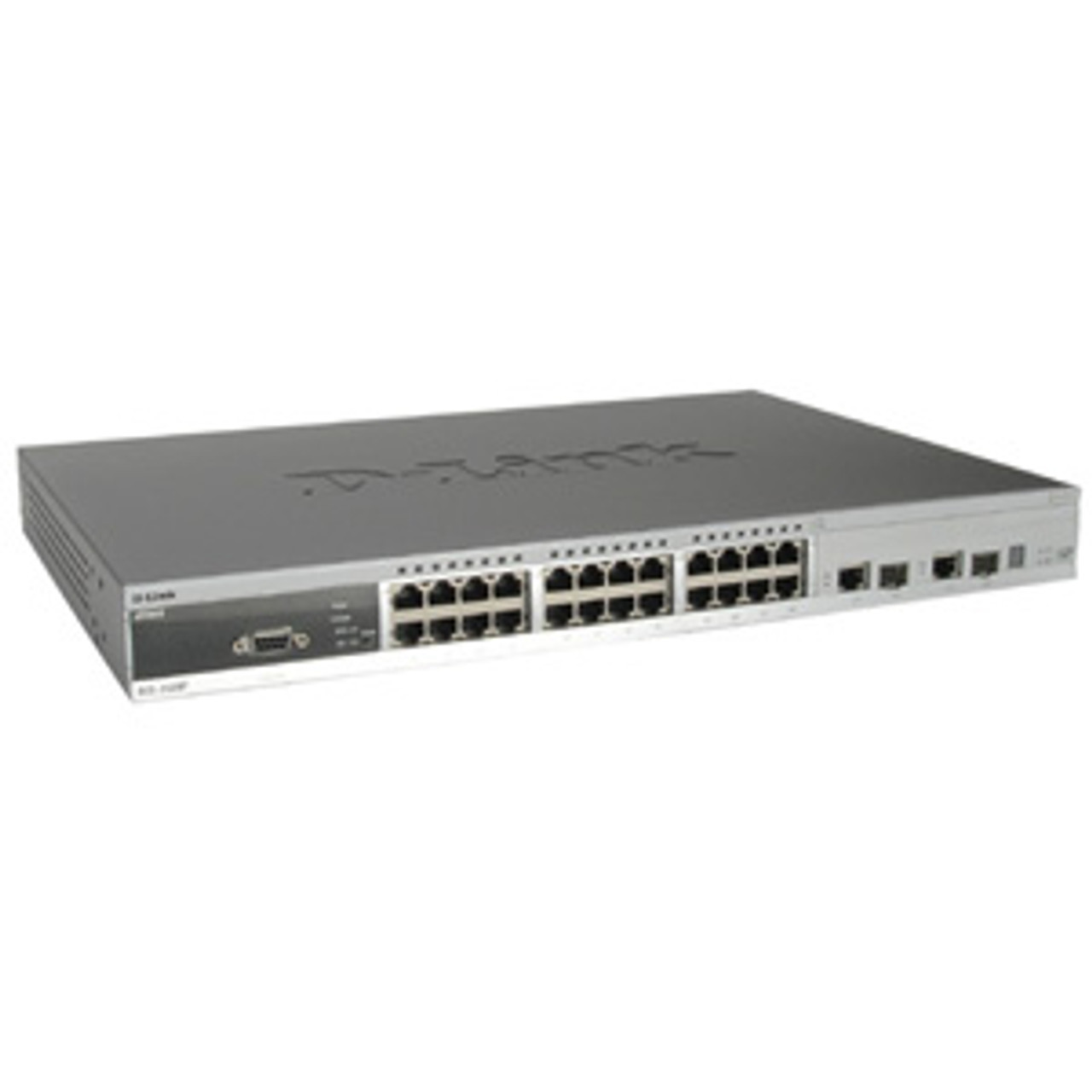 DES-3528P D-Link 24-Ports 10/100 Fast Ethernet L2+ PoE 4Gigabit Copper Ports + 2 Combo SFP Ports Managed Switch (Refurbished)