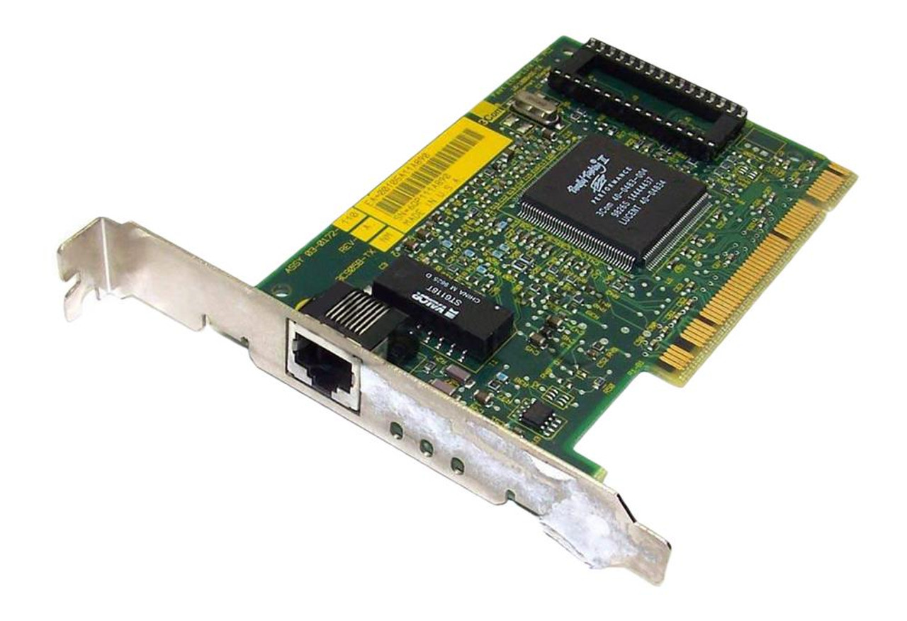 3C905B-TX-17 3Com Fast EtherLink Single-Port RJ-45 100Mbps 10Base-T/100Base-TX Fast Ethernet PCI Network Adapter