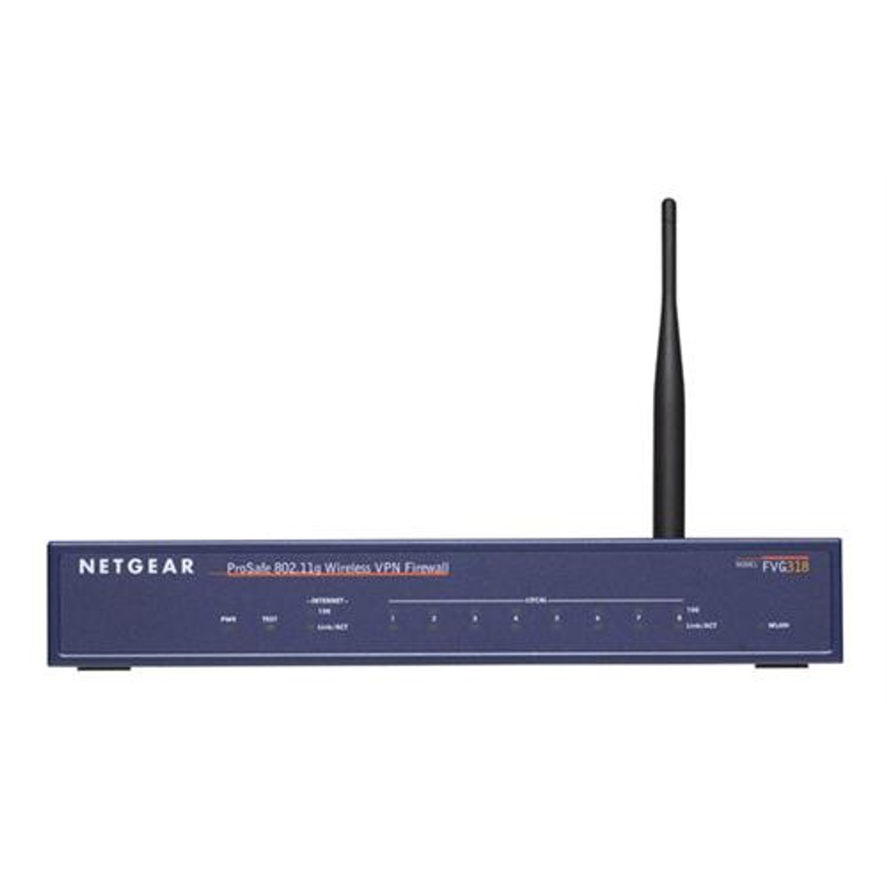 FVG318-100NAR NetGear ProSafe 802.11 Wireless VPN Firewall 8 With 8-Ports 10/100Mbps Switch (Refurbished)